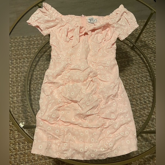 open lace back dress Princess Polly Women's Past & Present Burnout Floral Minidress - White main image 0